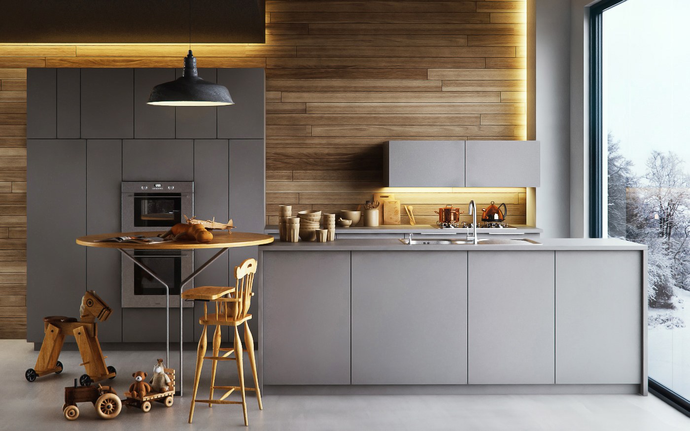 Ivan Parra | Small Kitchen - Front View - by IVAN PARRA