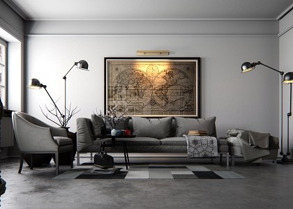 White Living Room