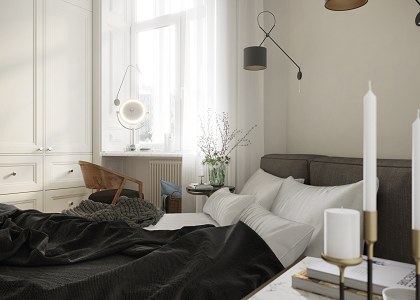 Dmytriy Tereshchuk | Bedroom 3D visualization by DMYTRIY TERESHCHUK