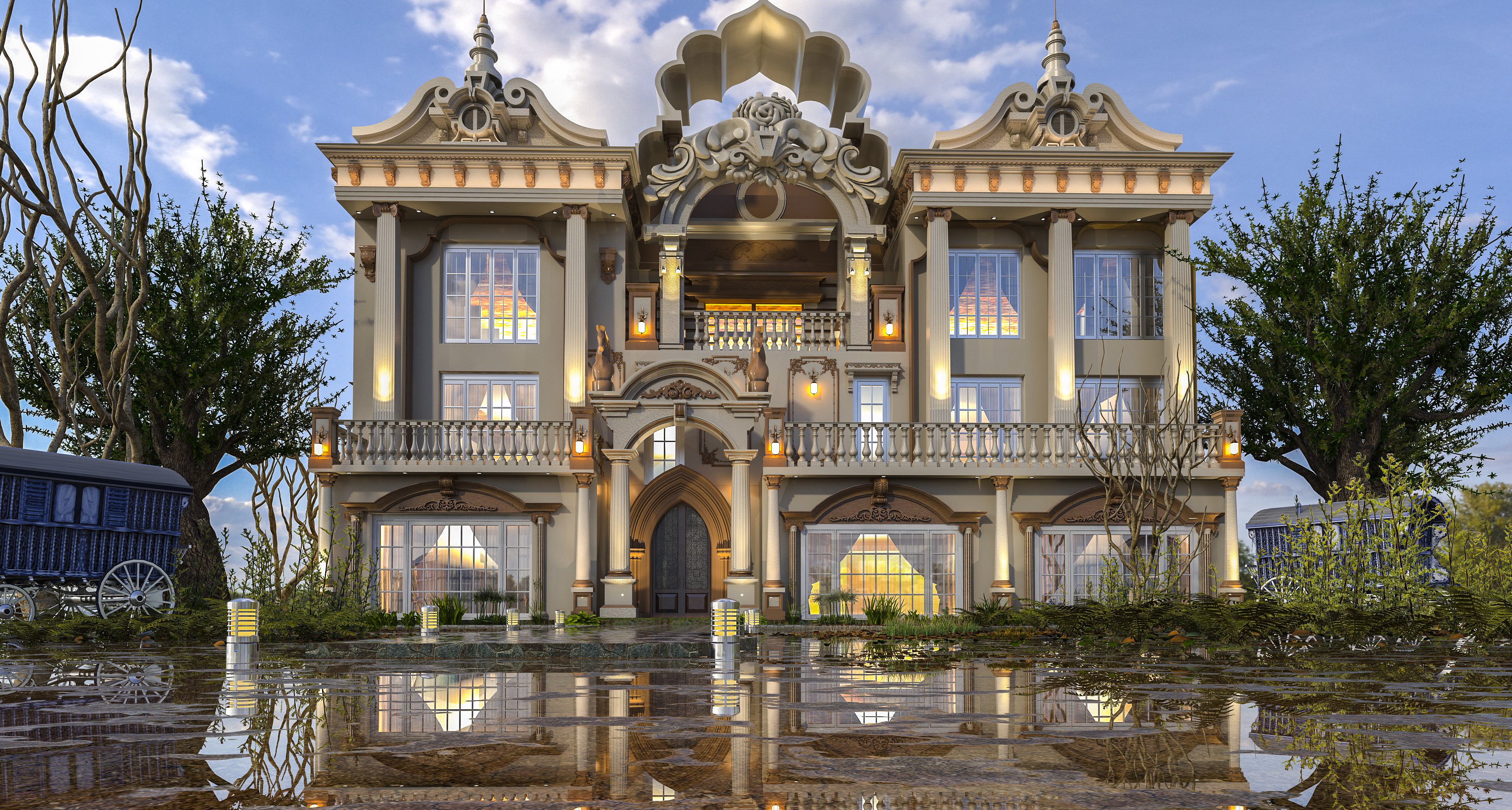 front side -  vray render by  AMR FAWZY