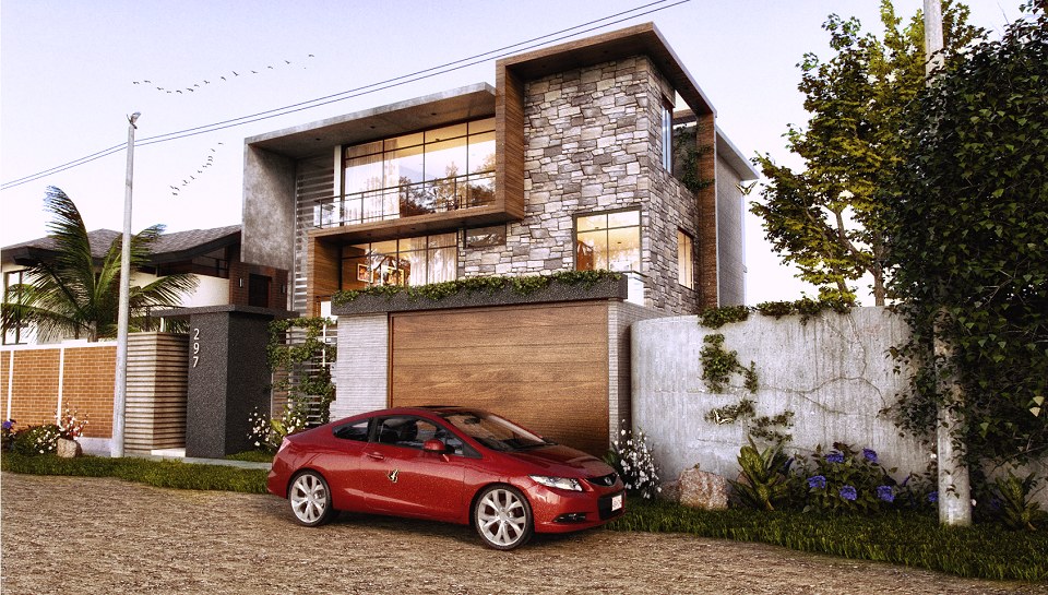 MODERN VILLA IN PERU' | vray render by Erick Andre Rivero Zanatta
