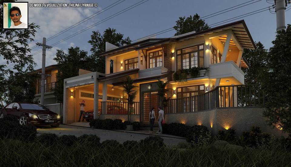 SRI LANKAN FAMILY HOUSE & VISOPT | Vray Render by Thilina Liyanage
