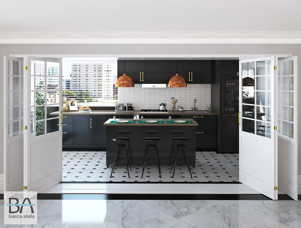 Cooking Area | vray render by Bianca Atalla - BA Studio