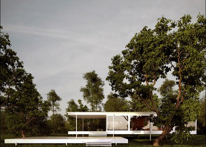 FRANSWORTH HOUSE | Fransworth house modeld by Roquemar Beltram