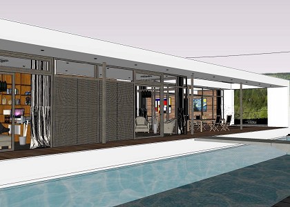 POOL HOUSE & VISOPT | POOL HOUSE sketchup extract