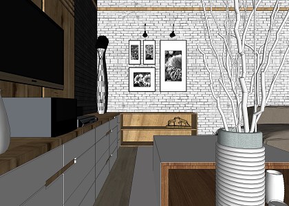 Living Room | sketchup view 3d model by Adnan Ambari