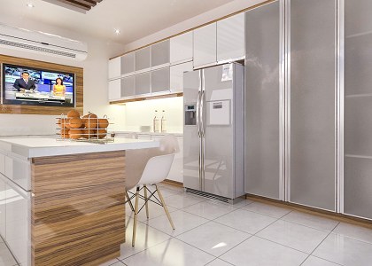 two tone kitchen | vray render test by JONAS BANZON