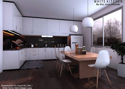 Render test by Robert Catbagan Lucena - Workflow: WF: Sketchup2015 + Vray2.00 + CS5.1 Dome Light + HDRI + Rec Lights Robert Catbagan Lucena - Workflow: WF: Sketchup2015 + Vray2.00 + CS5.1 Dome Light + HDRI + Rec Lights