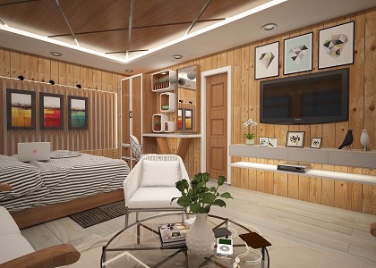 COTTAGE INTERIOR | vray render by AMINUR RAHMAN - RENDER STUDIO