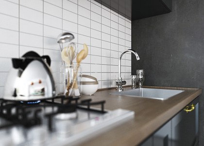 Cooking Area | vray render by Bianca Atalla - BA Studio