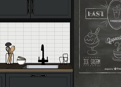Cooking Area | sketchup view