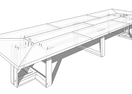 CONFERENCE TABLE | Arche range Conference table - SketchUp 3D model