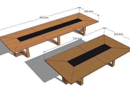 CONFERENCE TABLE | Arche range Conference table - SketchUp 3D model
