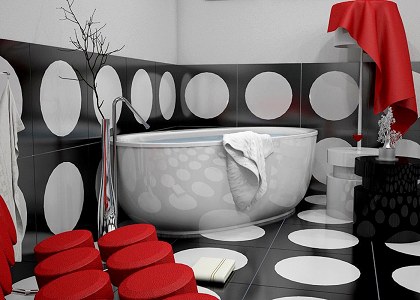 CONTEMPORARY BATHROOM & VISOPT | vray render by Larryshem