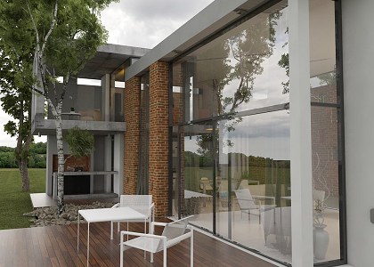 MODERN CONCRETE HOUSE | vray render by Jaimot Martin
