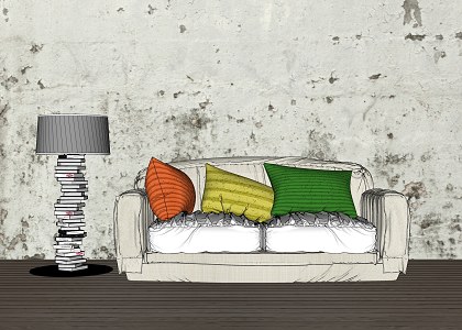 LIVING SPACE - Inspiration & Visopt | sketchup view