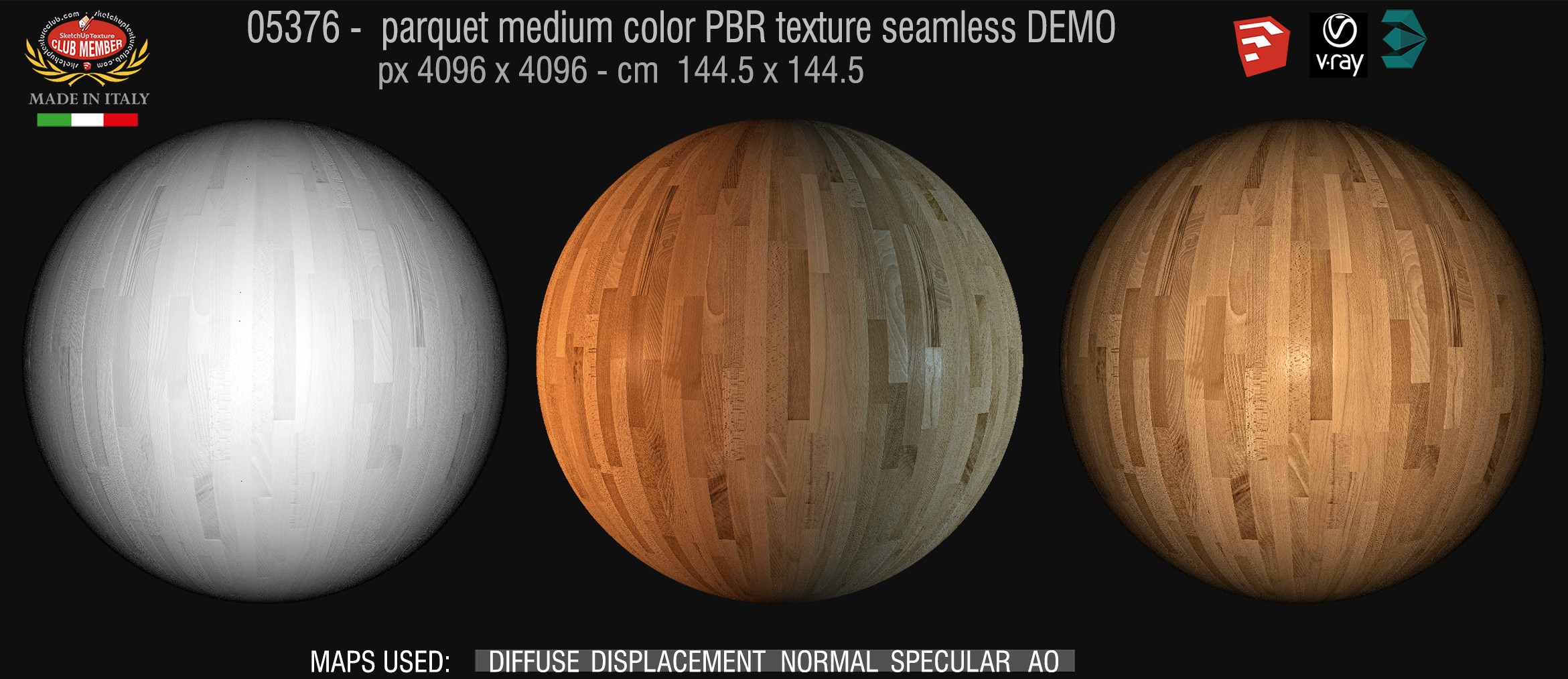 05376 parquet medium color PBR texture seamless DEMO