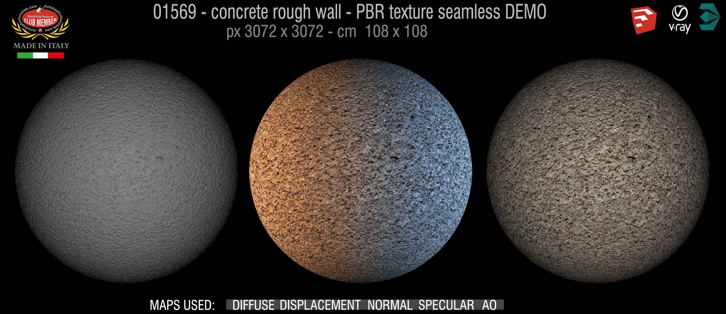 01569 concrete rough wall PBR texture seamless DEMO