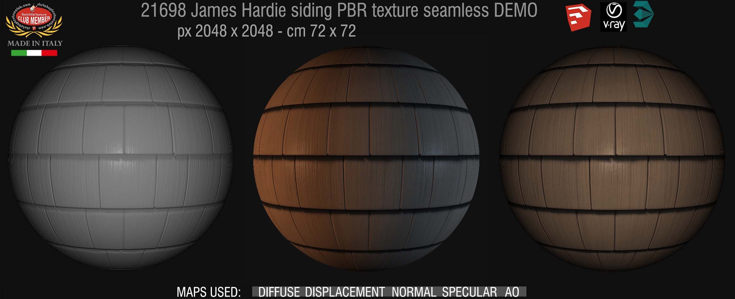 21698 James Hardie siding PBR texture seamless DEMO