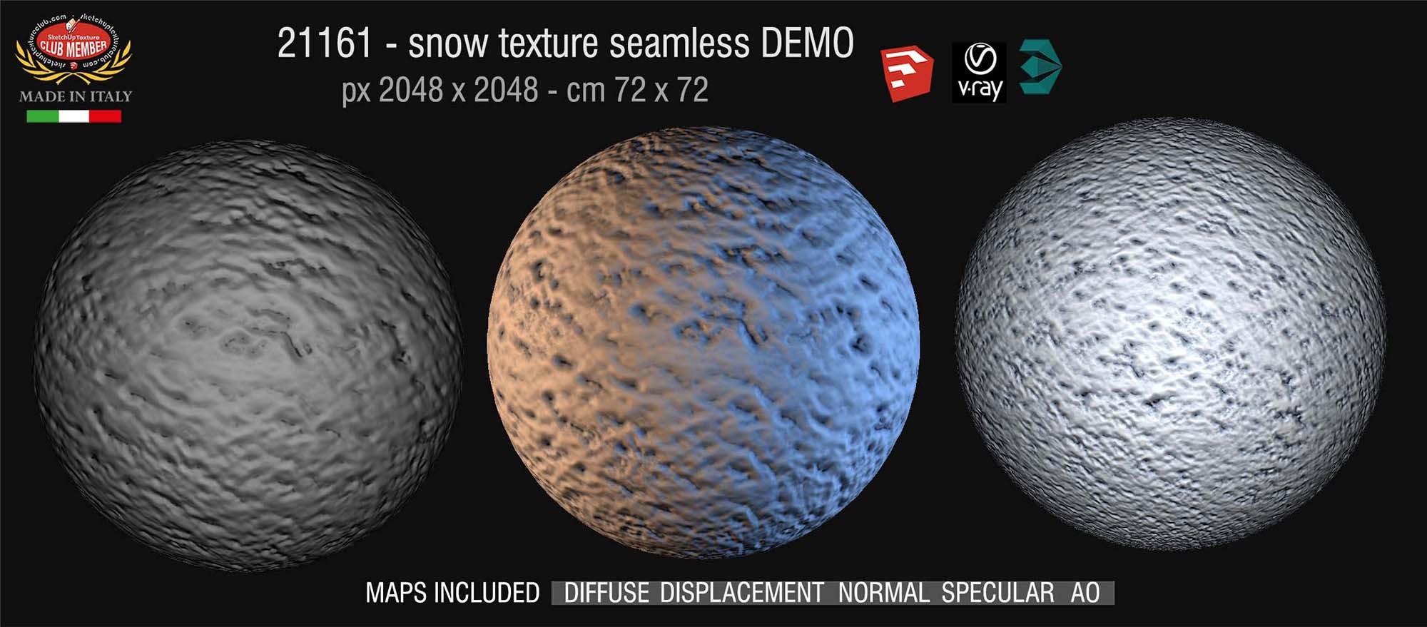 21161 Snow PBR texture seamless DEMO