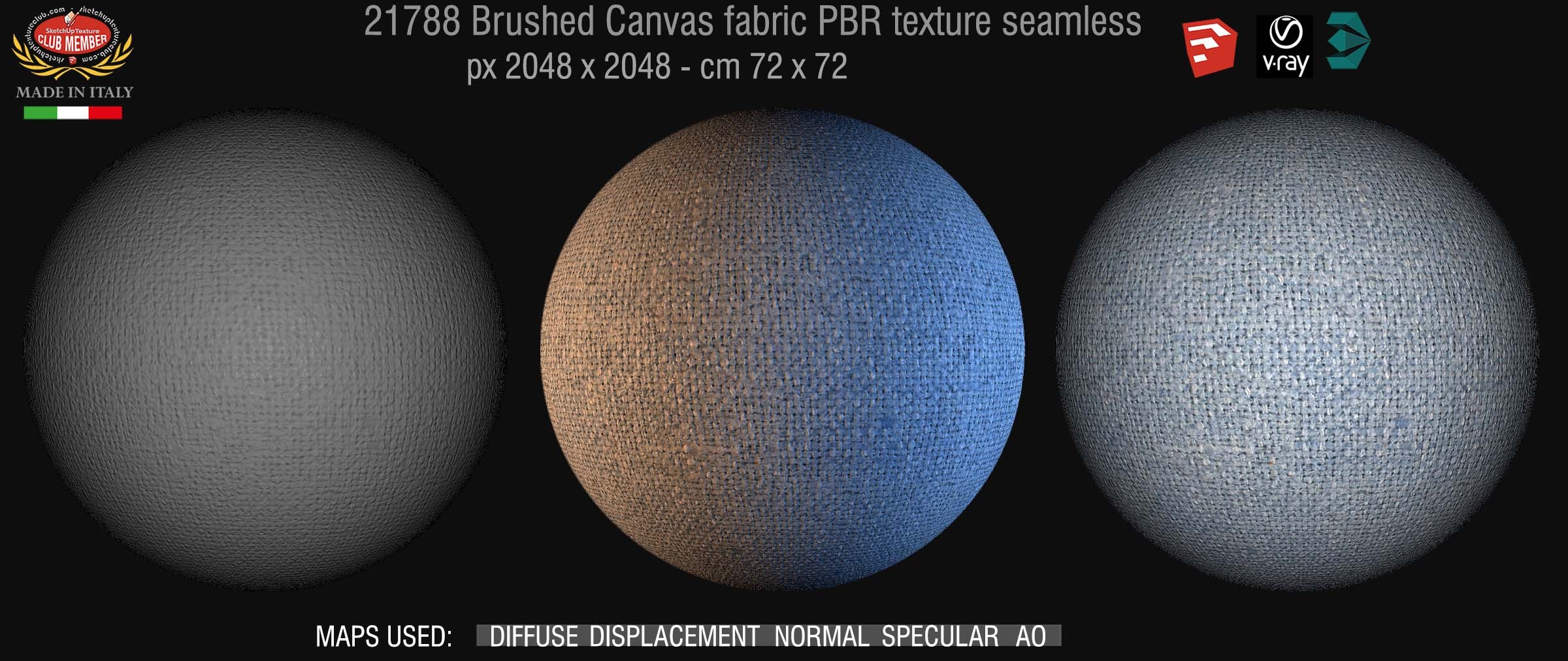 21788 brushed canvas PBR texture seamless DEMO