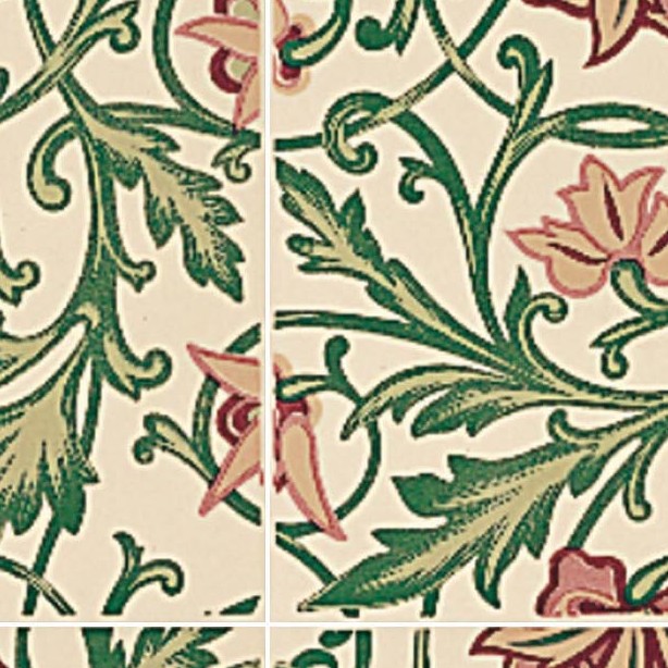 Textures   -   ARCHITECTURE   -   TILES INTERIOR   -   Ornate tiles   -   Floral tiles  - Ceramic floral tiles texture seamless 19162 - HR Full resolution preview demo