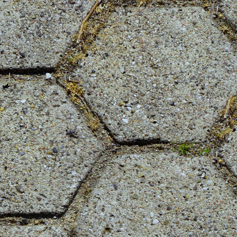 Textures   -   ARCHITECTURE   -   PAVING OUTDOOR   -   Hexagonal  - Concrete paving outdoor hexagonal texture seamless 05983 - HR Full resolution preview demo