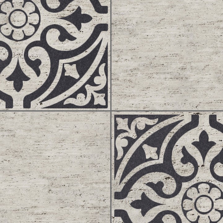 Textures   -   ARCHITECTURE   -   TILES INTERIOR   -   Marble tiles   -   Travertine  - Travertine floor tile texture seamless 14669 - HR Full resolution preview demo