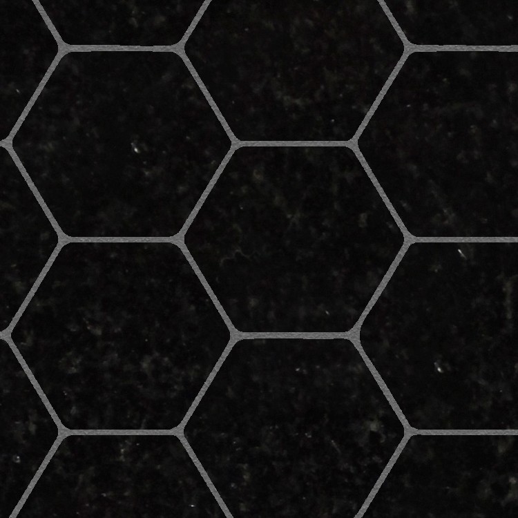Textures   -   ARCHITECTURE   -   TILES INTERIOR   -   Hexagonal mixed  - Black marble hexagonal texture seamless 17109 - HR Full resolution preview demo