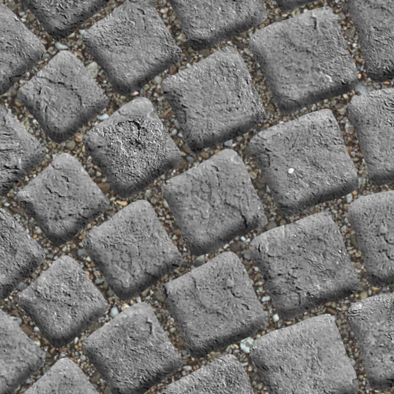 Textures   -   ARCHITECTURE   -   ROADS   -   Paving streets   -   Cobblestone  - Street paving cobblestone texture seamless 07355 - HR Full resolution preview demo