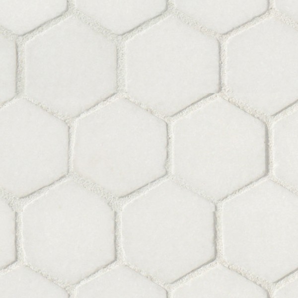 Textures   -   ARCHITECTURE   -   TILES INTERIOR   -   Marble tiles   -   White  - Hexagonal white marble floor tile texture seamless 14825 - HR Full resolution preview demo
