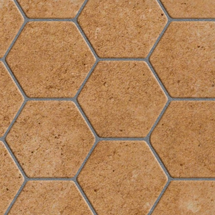 Textures   -   ARCHITECTURE   -   TILES INTERIOR   -   Terracotta tiles  - Tuscany hexagonal terracotta tile texture seamless 16037 - HR Full resolution preview demo