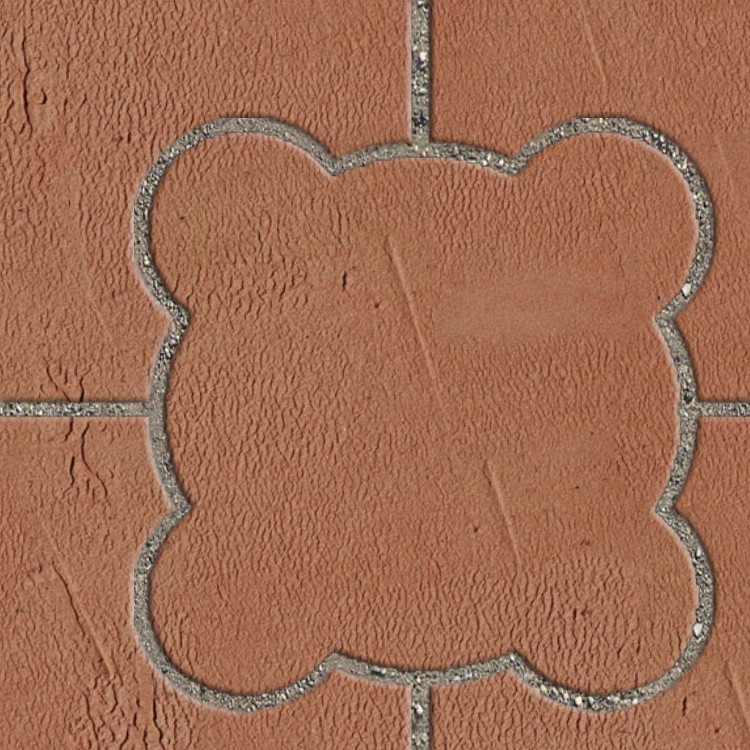 Textures   -   ARCHITECTURE   -   PAVING OUTDOOR   -   Terracotta   -   Blocks mixed  - Paving cotto mixed size texture seamless 06594 - HR Full resolution preview demo