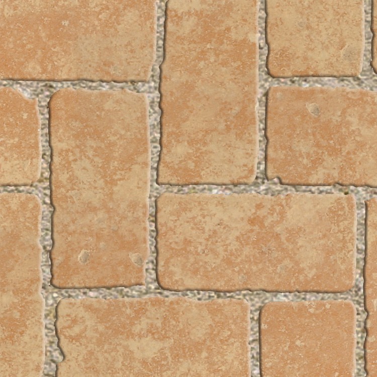 Textures   -   ARCHITECTURE   -   PAVING OUTDOOR   -   Terracotta   -   Herringbone  - Cotto paving herringbone outdoor texture seamless 06757 - HR Full resolution preview demo