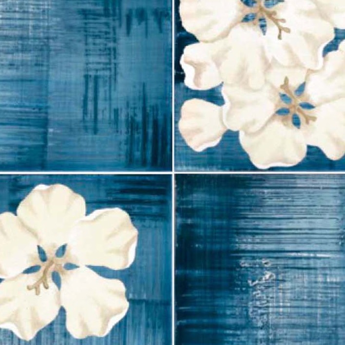 Textures   -   ARCHITECTURE   -   TILES INTERIOR   -   Ornate tiles   -   Floral tiles  - Ceramic floral tiles texture seamless 19203 - HR Full resolution preview demo