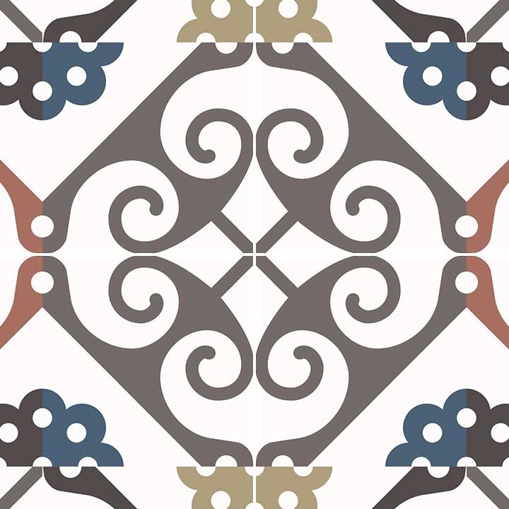 Textures   -   ARCHITECTURE   -   TILES INTERIOR   -   Ornate tiles   -   Mixed patterns  - Ceramic ornate tile texture seamless 20270 - HR Full resolution preview demo
