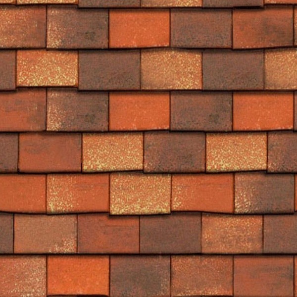 Textures   -   ARCHITECTURE   -   ROOFINGS   -   Flat roofs  - France Tuile plate clay roof tiles texture seamless 03570 - HR Full resolution preview demo