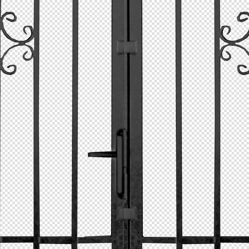 Textures   -   ARCHITECTURE   -   BUILDINGS   -   Gates  - Cut out metal black entrance gate texture 18628 - HR Full resolution preview demo