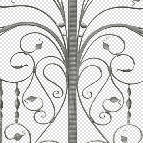Textures   -   ARCHITECTURE   -   BUILDINGS   -   Gates  - Cut out silver entrance gate texture 18634 - HR Full resolution preview demo
