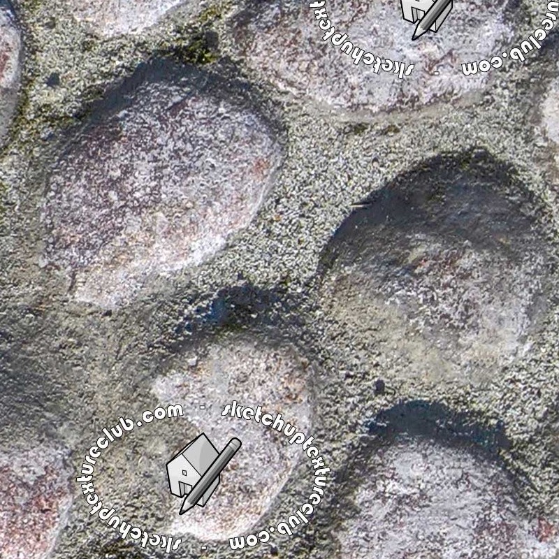 Textures - ARCHITECTURE - ROADS - Paving streets - Rounded cobble - Street paving cobblestone texture seamless 20545 - HR Full resolution preview demo