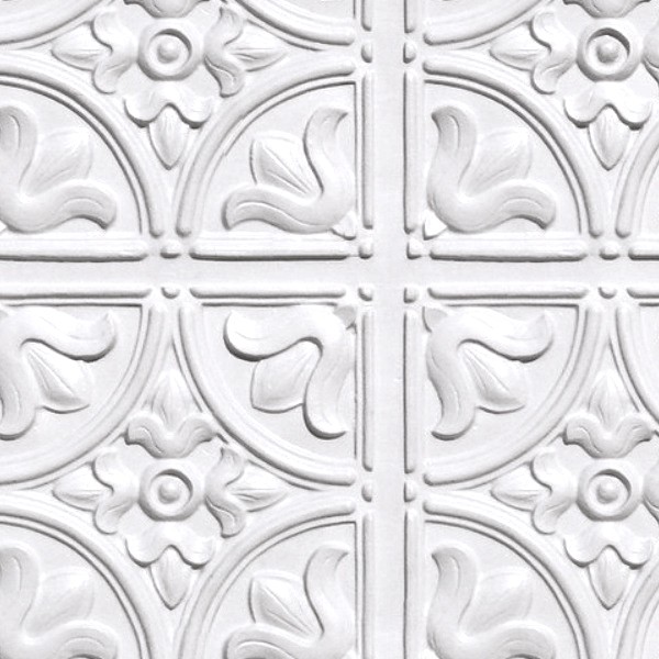 Textures   -   ARCHITECTURE   -   DECORATIVE PANELS   -   3D Wall panels   -   White panels  - White interior ceiling tiles panel texture seamless 02995 - HR Full resolution preview demo