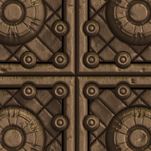 Textures   -   MATERIALS   -   METALS   -   Panels  - Bronze metal panel texture seamless 10466 - HR Full resolution preview demo