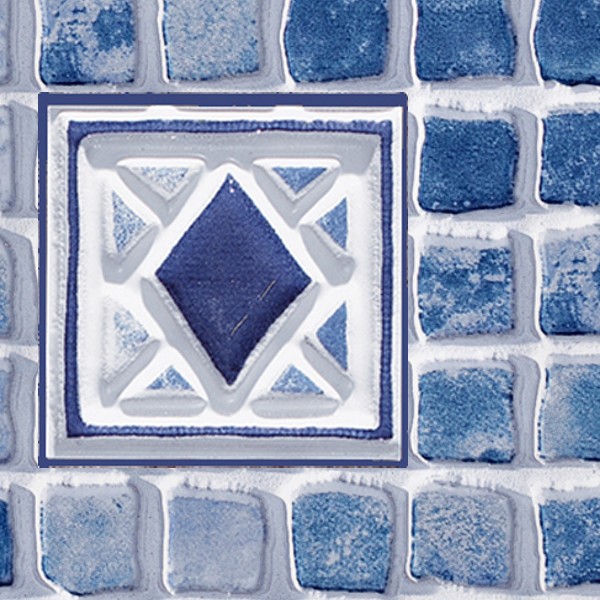 Textures   -   ARCHITECTURE   -   TILES INTERIOR   -   Mosaico   -   Mixed format  - Hand painted mosaic tile texture seamless 15614 - HR Full resolution preview demo
