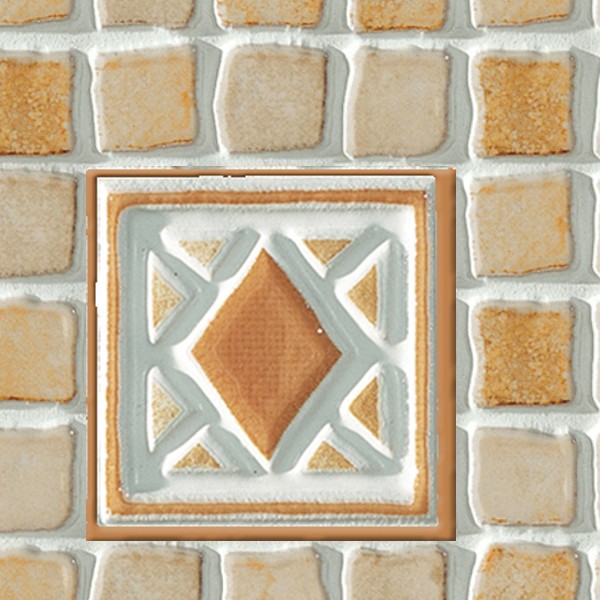 Textures   -   ARCHITECTURE   -   TILES INTERIOR   -   Mosaico   -   Mixed format  - Hand painted mosaic tile texture seamless 15619 - HR Full resolution preview demo