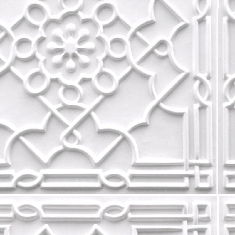 Textures   -   ARCHITECTURE   -   DECORATIVE PANELS   -   3D Wall panels   -   White panels  - White interior ceiling tiles panel texture seamless 03015 - HR Full resolution preview demo