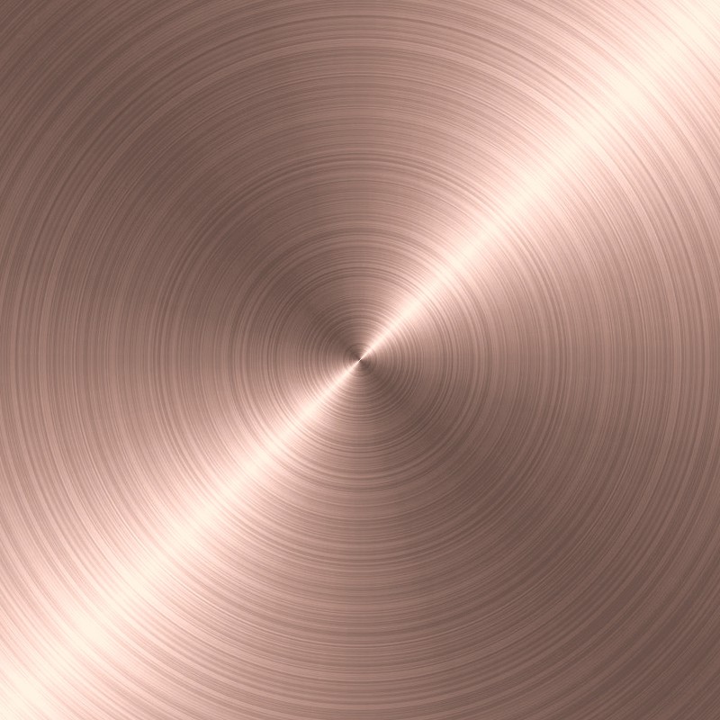 Textures   -   MATERIALS   -   METALS   -   Brushed metals  - Circular brushed copper metal texture 09907 - HR Full resolution preview demo