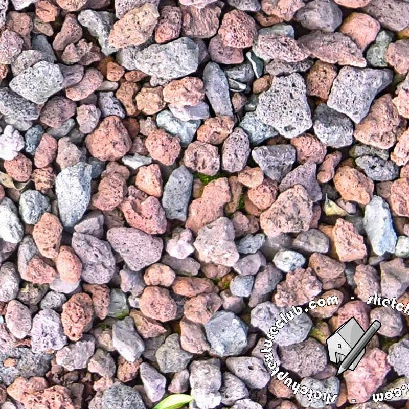 Textures - NATURE ELEMENTS - GRAVEL & PEBBLES - Pink gravel texture seamless 20544 - HR Full resolution preview demo