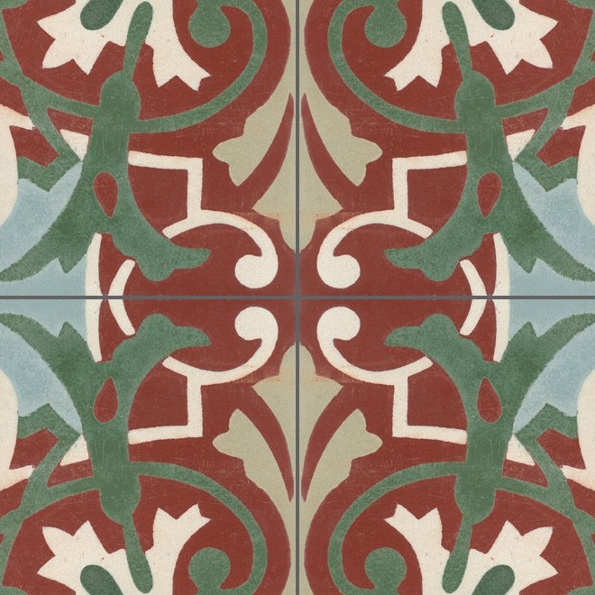 Textures   -   ARCHITECTURE   -   TILES INTERIOR   -   Cement - Encaustic   -   Encaustic  - Traditional encaustic cement ornate tile texture seamless 13624 - HR Full resolution preview demo