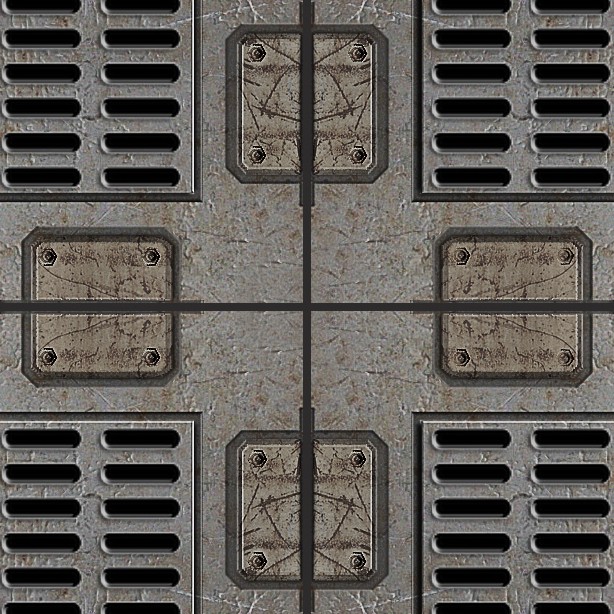 Textures   -   MATERIALS   -   METALS   -   Plates  - Industrial iron metal plate texture seamless 10777 - HR Full resolution preview demo