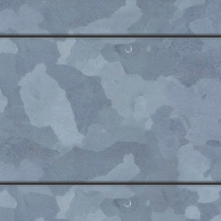 Textures   -   MATERIALS   -   METALS   -   Facades claddings  - Galvanized steel metal facade cladding texture seamless 10350 - HR Full resolution preview demo